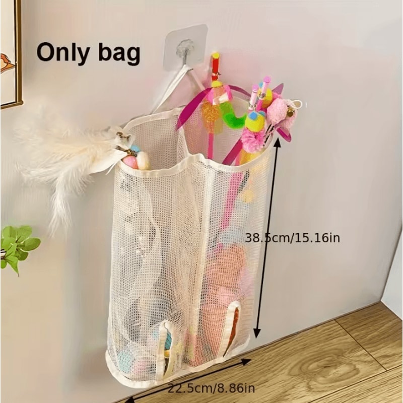 ClutterNest Mesh Cat Toy Storage Organizer 2