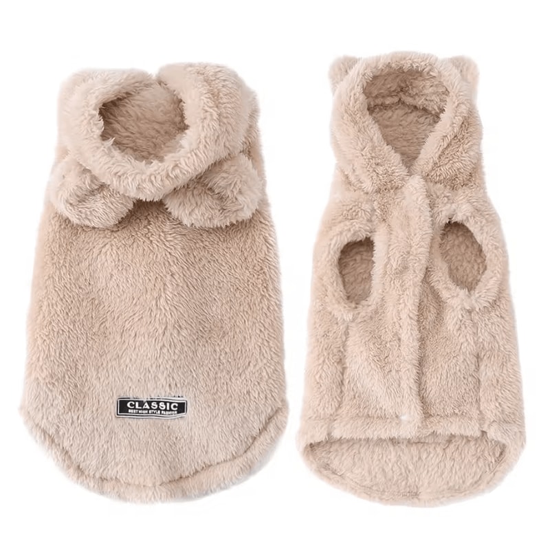 SnugglePaws Fleece Hoodie For Small Dogs Cats 3