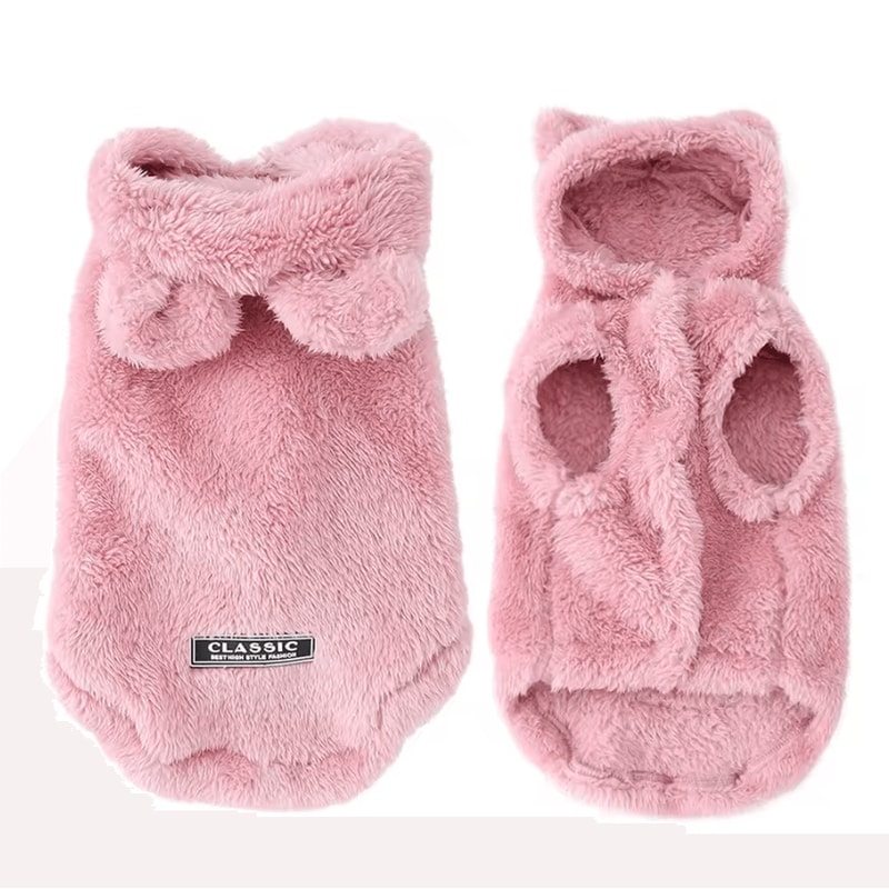 SnugglePaws Fleece Hoodie For Small Dogs Cats 5