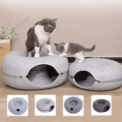 cozyloop interactive donut cat tunnel bed