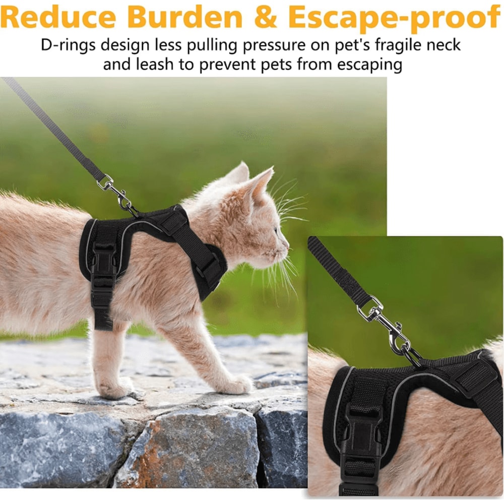 EasyControl EscapeProof Cat Harness Leash Set 2