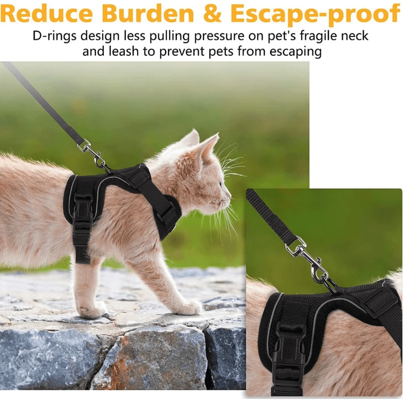 EasyControl EscapeProof Cat Harness Leash Set 2