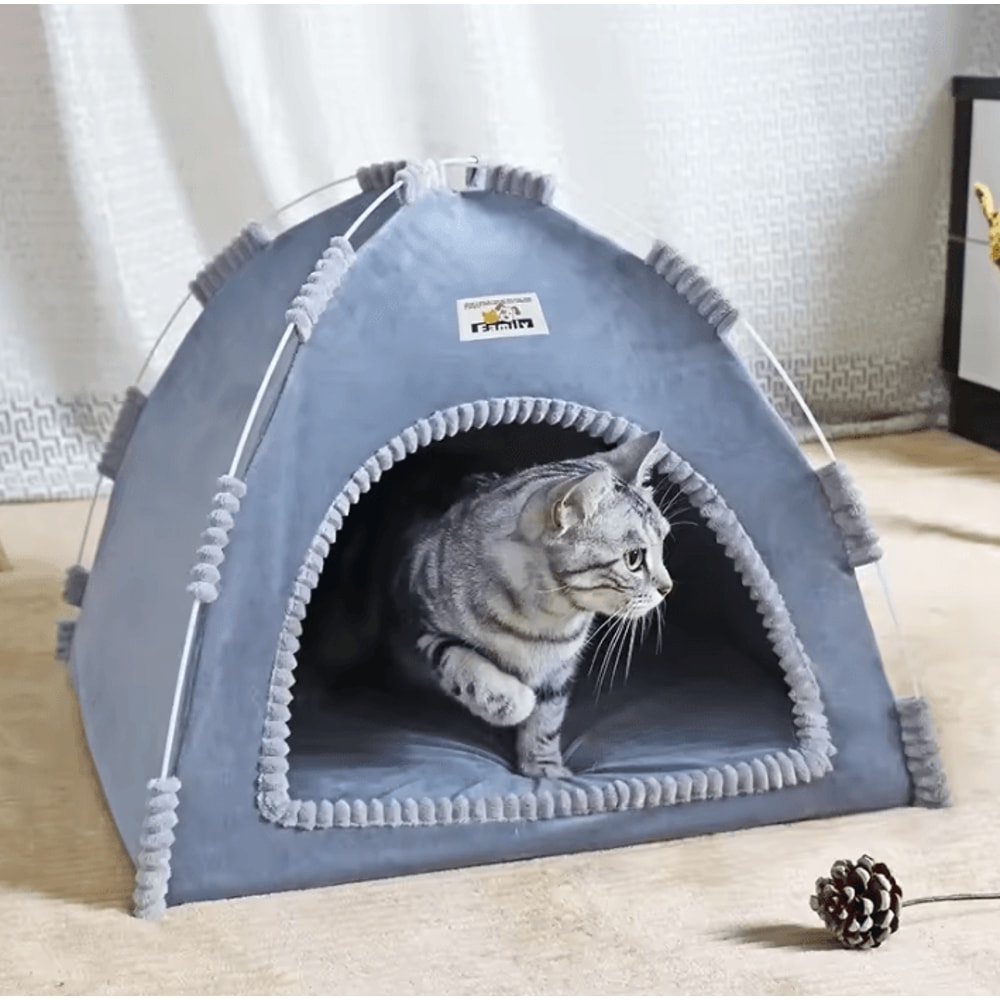 CozyPaws Indoor Cat Tent Bed For Cats Small Dogs 1