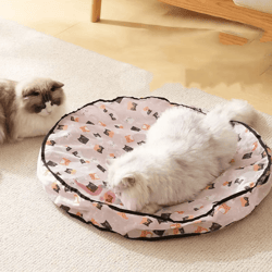 huntnest interactive cat tunnel toy with smart rolling ball