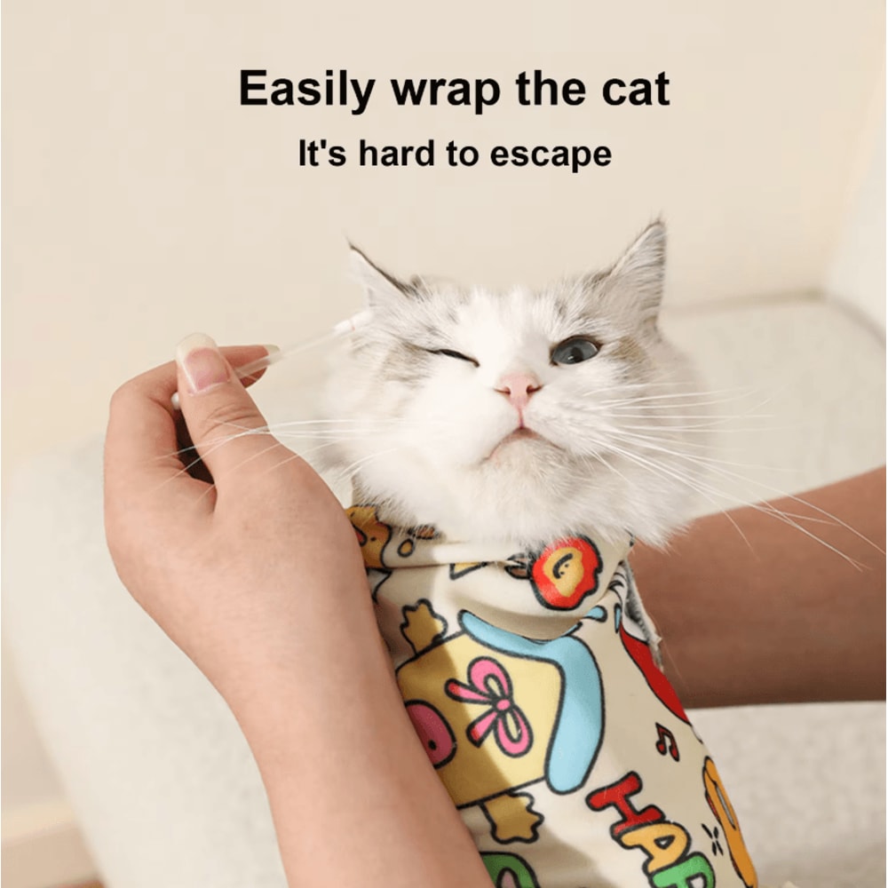 CalmWrap AntiScratch Cat Grooming Burrito Wrap 1