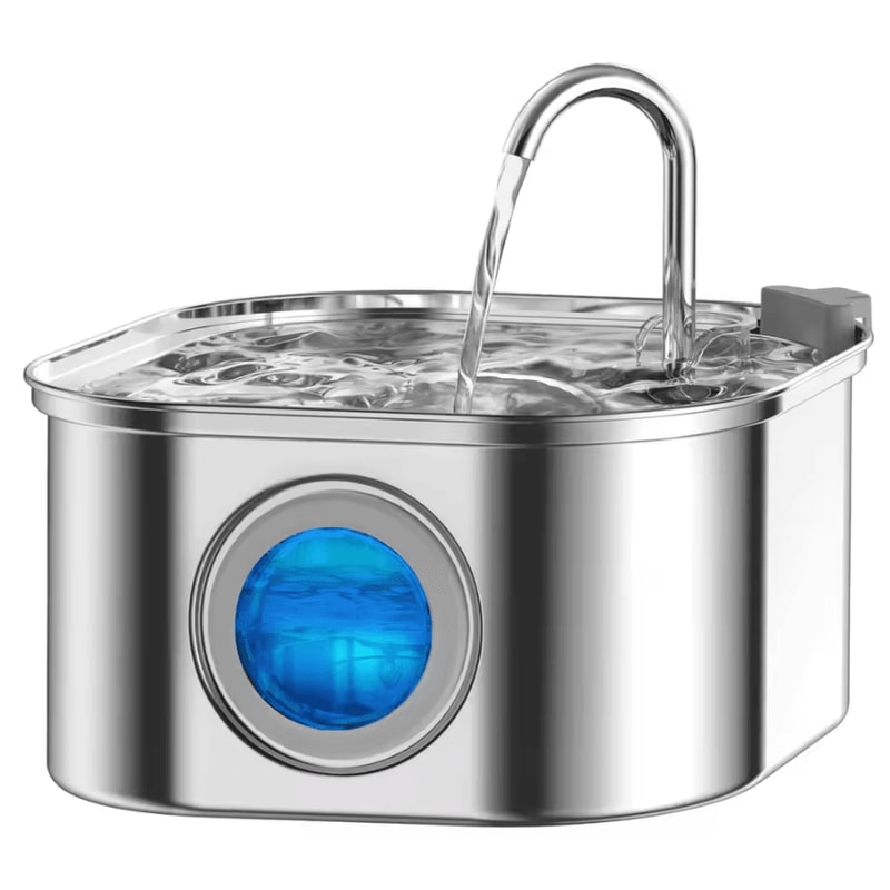 ClearFlow Smart Stainless Steel Cat Water Fountain 1