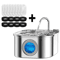 ClearFlow Smart Stainless Steel Cat Water Fountain 3