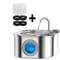 ClearFlow Smart Stainless Steel Cat Water Fountain 5
