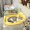 PrincessPaws LaceTrimmed Plush Pet Sofa Bed 0