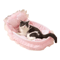 PrincessPaws LaceTrimmed Plush Pet Sofa Bed 6