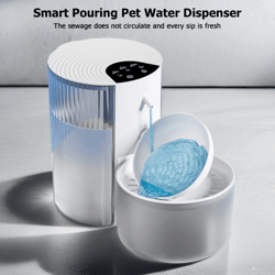pureflow 3000ml smart tilt cat water fountain