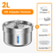 FreshFlow ROJECO Stainless Steel Cat Water Fountain 2