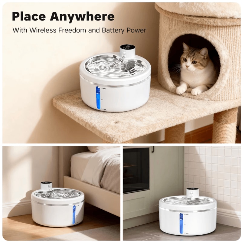 AquaSense 25L Smart Rechargeable Cat Water Fountain 2