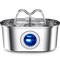 GlowFlow 32L Stainless Steel Cat Water Fountain 0