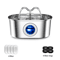 GlowFlow 32L Stainless Steel Cat Water Fountain 4