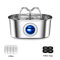 GlowFlow 32L Stainless Steel Cat Water Fountain 4