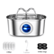 GlowFlow 32L Stainless Steel Cat Water Fountain 5