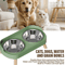 ElevaPaws Stainless Steel Raised Dual Pet Bowl 0