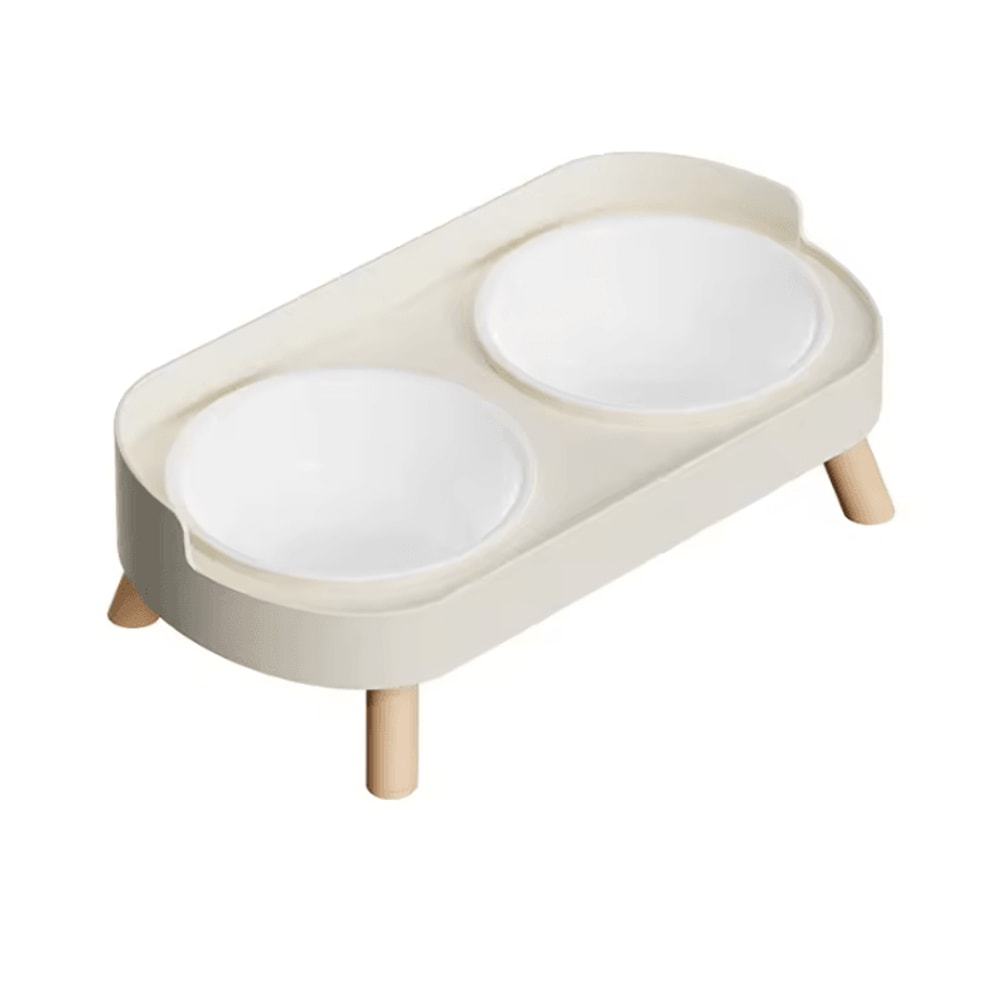 ElevaPaws Stainless Steel Raised Dual Pet Bowl 2