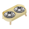 ElevaPaws Stainless Steel Raised Dual Pet Bowl 3