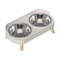 ElevaPaws Stainless Steel Raised Dual Pet Bowl 4