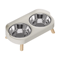 ElevaPaws Stainless Steel Raised Dual Pet Bowl 4