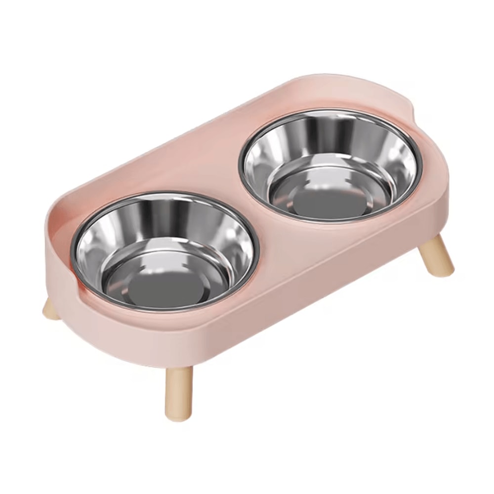 ElevaPaws Stainless Steel Raised Dual Pet Bowl 5