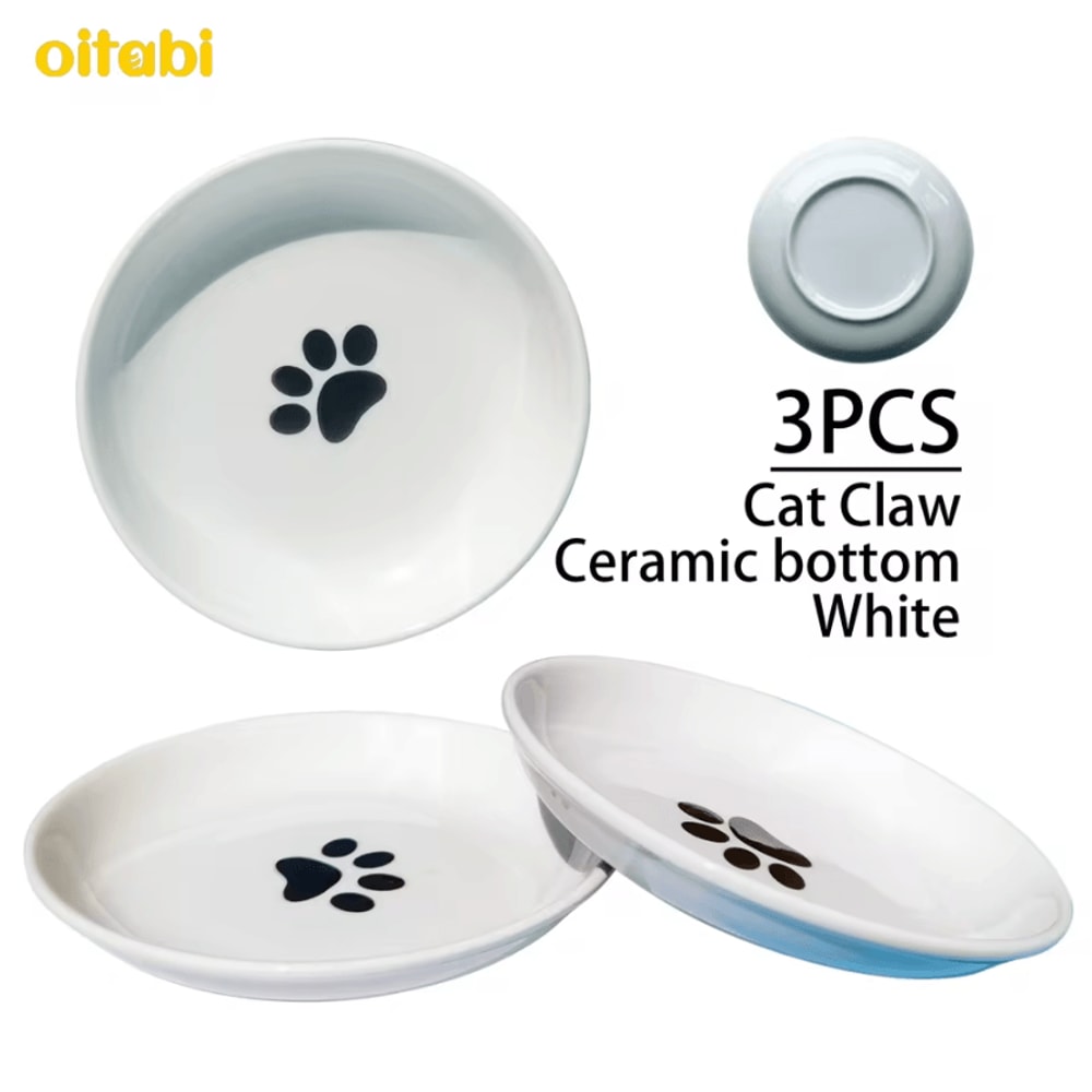 WhiskerEase Ceramic AntiWhisker Fatigue Pet Bowl Set 2