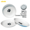 WhiskerEase Ceramic AntiWhisker Fatigue Pet Bowl Set 2