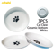 WhiskerEase Ceramic AntiWhisker Fatigue Pet Bowl Set 2