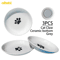 WhiskerEase Ceramic AntiWhisker Fatigue Pet Bowl Set 4