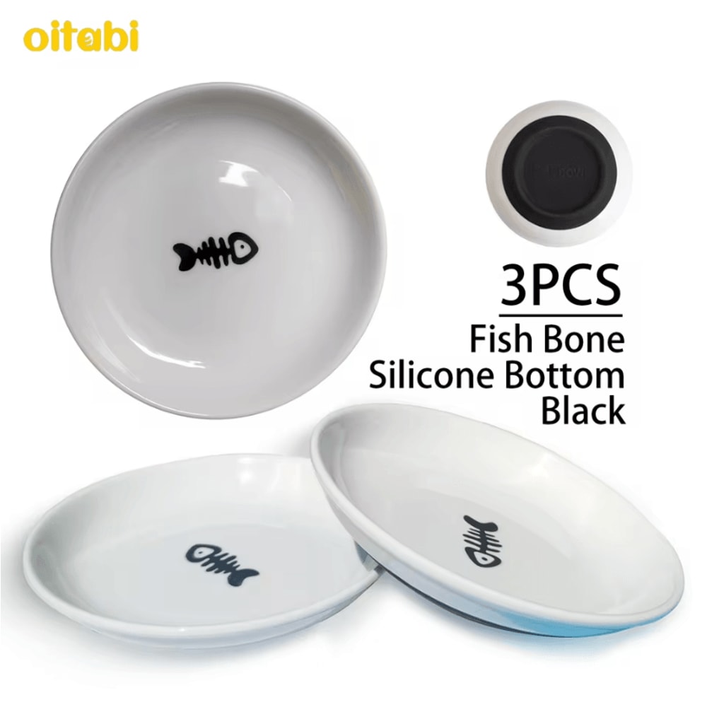 WhiskerEase Ceramic AntiWhisker Fatigue Pet Bowl Set 7