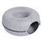 Cozy Tunnel Donut Cat Bed Interactive Felt Play House 3