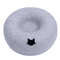 Cozy Tunnel Donut Cat Bed Interactive Felt Play House 4