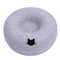 Cozy Tunnel Donut Cat Bed Interactive Felt Play House 4