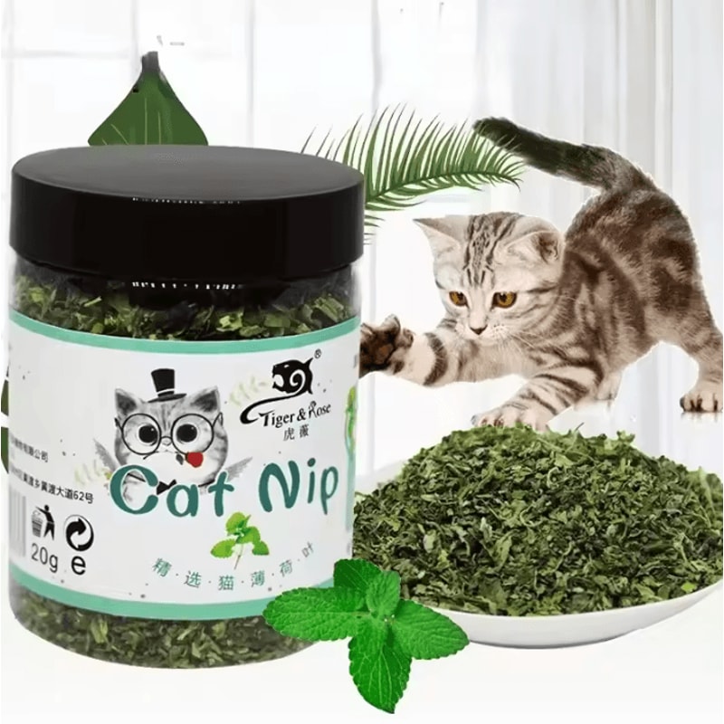 HappyWhiskers Organic Catnip Mint Treat Play Blend 3