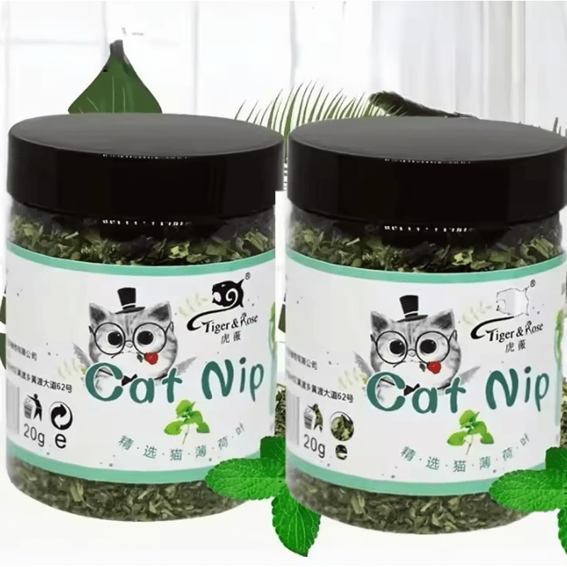 HappyWhiskers Organic Catnip Mint Treat Play Blend 4