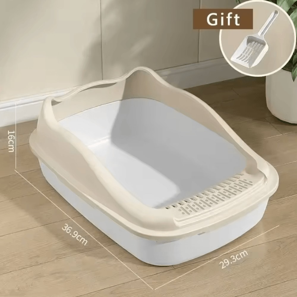 SplashGuard Small Cat Litter Box For Kittens Indoor Cats 3