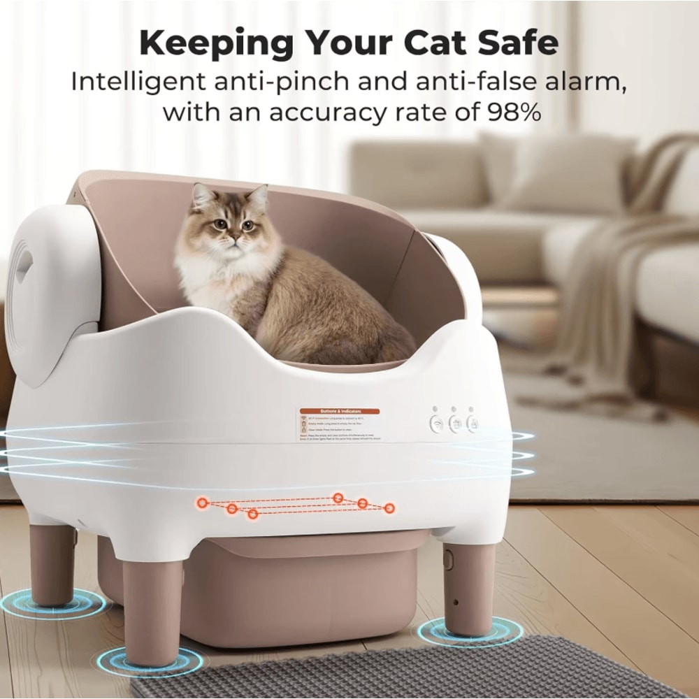 SmartClean OpenTop Automatic SelfCleaning Cat Litter Box 0