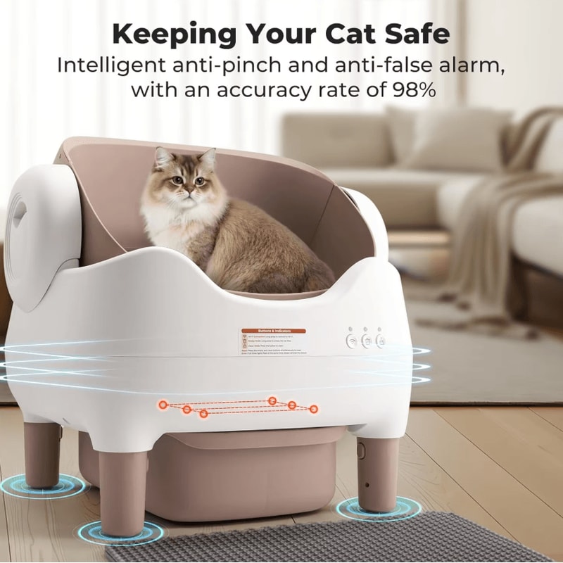 SmartClean OpenTop Automatic SelfCleaning Cat Litter Box 0