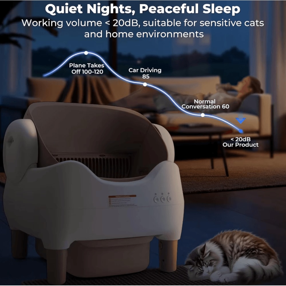 SmartClean OpenTop Automatic SelfCleaning Cat Litter Box 1