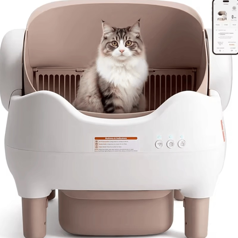 SmartClean OpenTop Automatic SelfCleaning Cat Litter Box 4