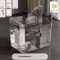 CrystalFlow Transparent Cat Water Fountain With USB Filter Pump 4