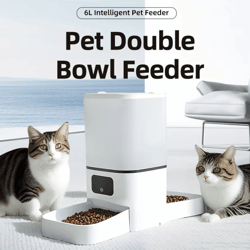 smartserve 6l automatic pet feeder with tuya app control
