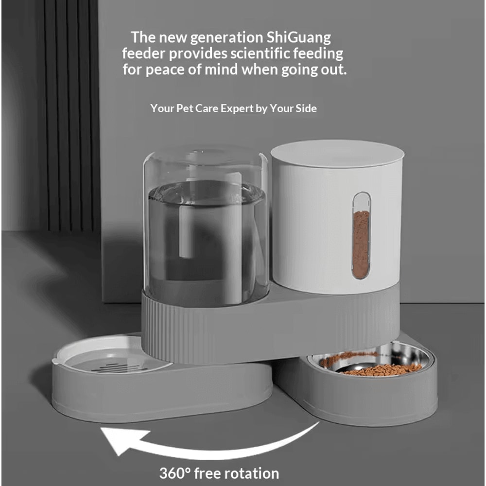 GravityFlow Automatic Pet Feeder Water Dispenser Station 1
