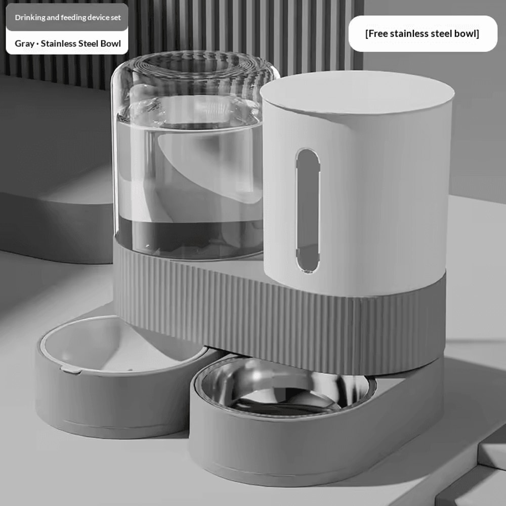 GravityFlow Automatic Pet Feeder Water Dispenser Station 5