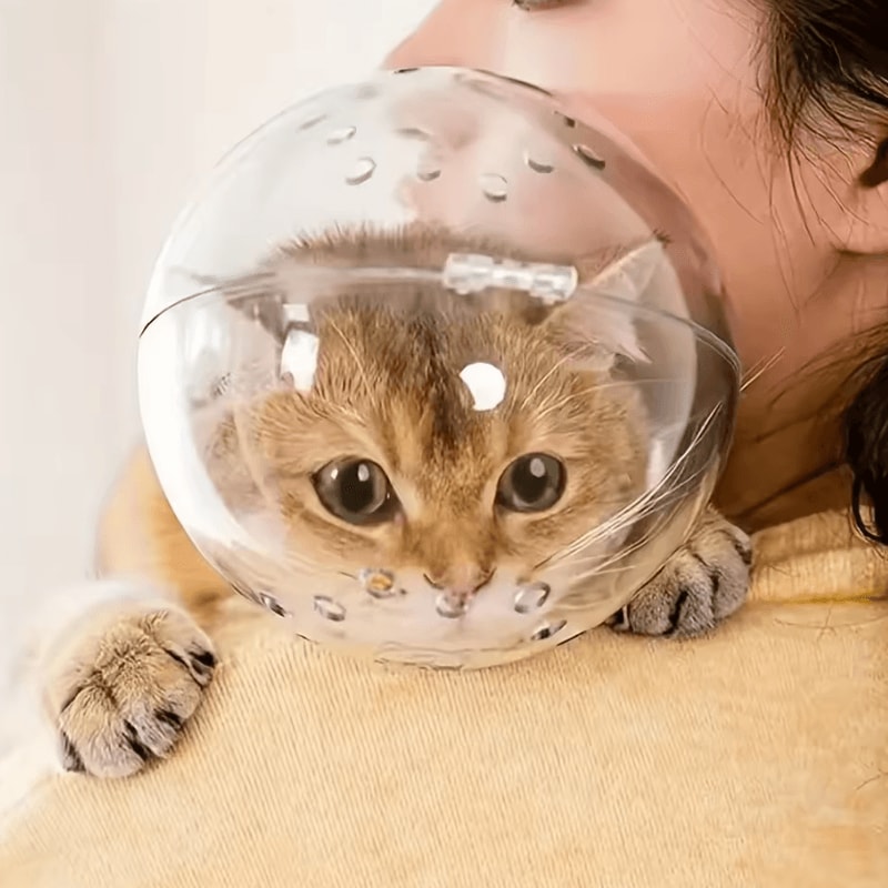 SafePaws Breathable Cat Grooming Protection Hood 1