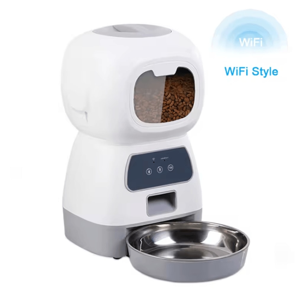 Smart AppControlled Automatic Pet Feeder With Dual Meal Tray 5