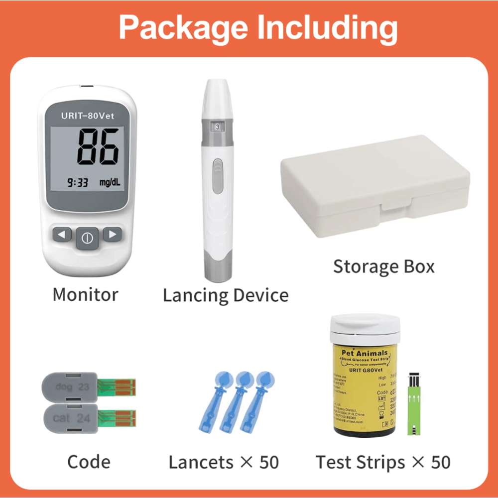 Pet Glucose Monitoring Kit For Dogs Cats With PainFree Testing 5