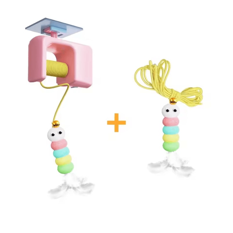 Smart Hanging Door Cat Toy With Auto Swing Feather Teaser 5